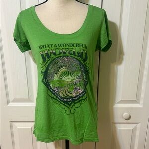 Lyric Culture Green Graphic Women's Top